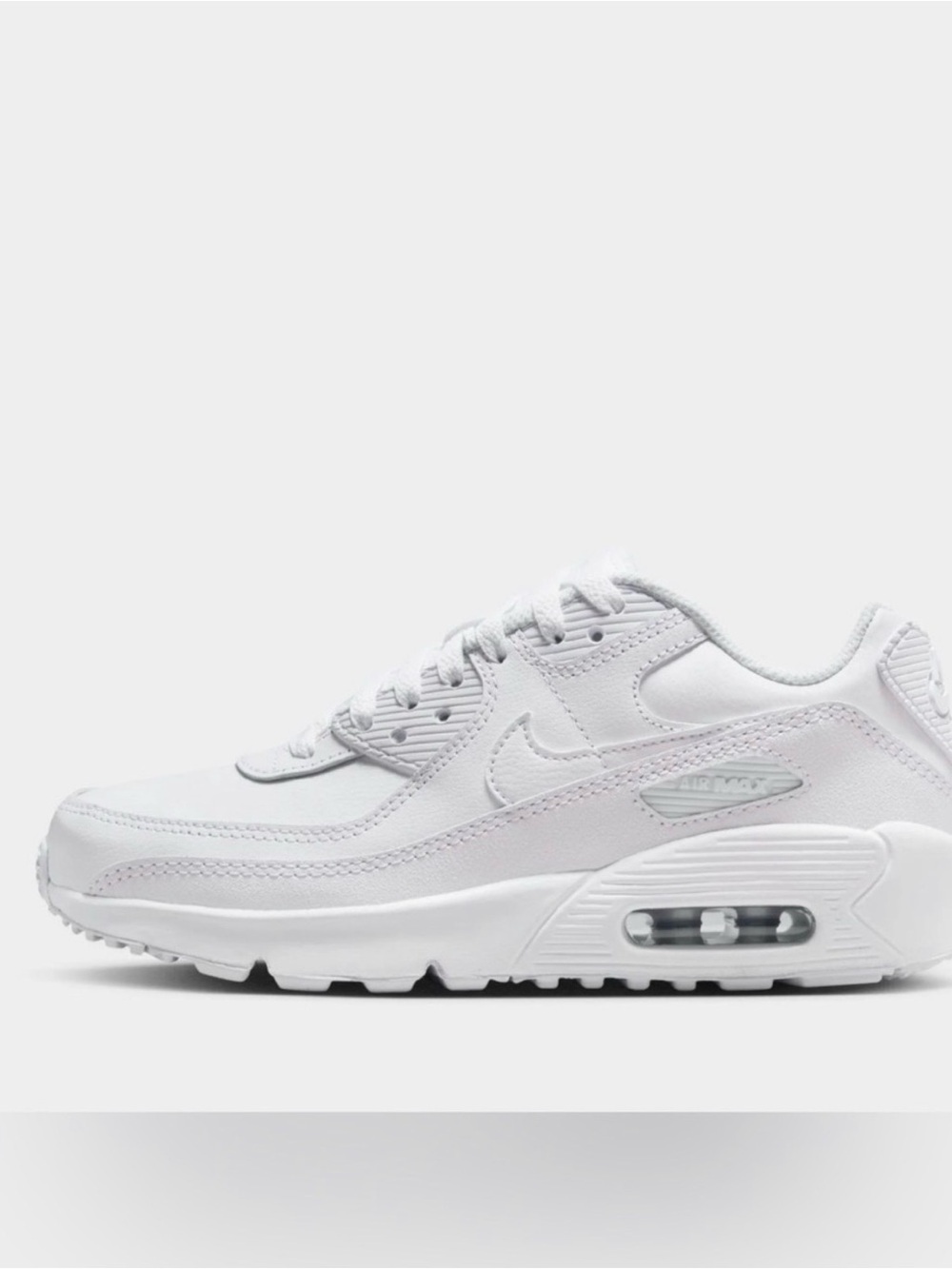 Nike Women’s White Air Max Sneaker with Cream Accents size 6